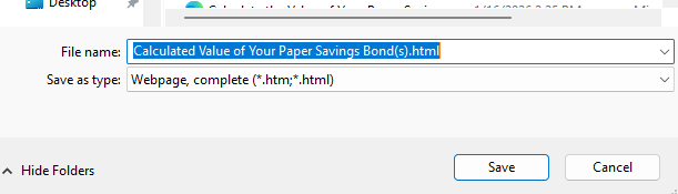 Image of a Save Dialog box from Edge