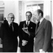 President Gerald Ford with a miniature “Minute Man of Concord” statue – the symbol of the U.S. Savings Bonds Program